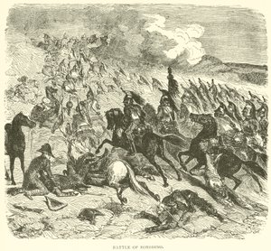 Schlacht von Borodino (Gravur) von French School