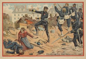 Schlacht von Chateaudun, 1870 von French School