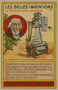 Schöne Erfindungen Karte, Jacquard-Webstuhl
