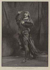 Schöne Künste, Porträt von M Mounet-Sully, der Comédie-Française, Rolle des Hamlet von French School
