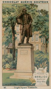Berlioz, Musiker, 1803-1869, errichtet im Square Vintimille