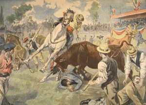 Blutiger Unfall in Arles, Illustration aus Le Petit Journal: Supplement illustre, 1898