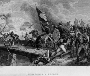 Bonaparte in Arcole - in „Revolution française“ von Thiers. 19. Jahrhundert
