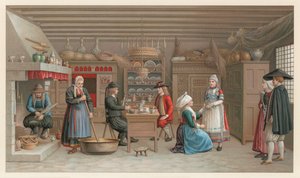 Bretonische Tracht von French School