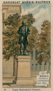 Broca, Professor der Anthropologie, 1824-1880, errichtet am Boulevard St-Germain