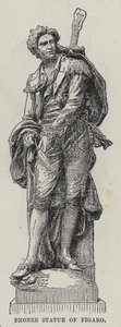 Bronzestatue von Figaro von French School