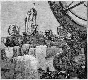 Bronzeinstrumente des Pekinger Observatoriums in „Die Weltreise“ von French School