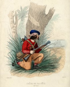 Brüder der Küste, wilde Freibeuter der Karibik im 17. Jahrhundert. In „Histoire des pirates et privateers de l