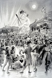 Budapest, Illustration aus Der Schneemann von George Sand, 1887 von French School