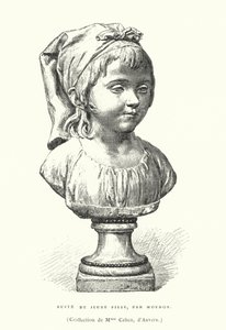 Büste eines jungen Mädchens, von dem französischen Bildhauer Jean-Antoine Houdon, späte 18. oder frühe 19. Jahrhundert