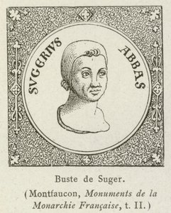 Büste von Suger von French School