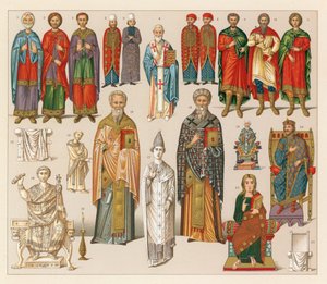 Byzantinische Tracht von French School