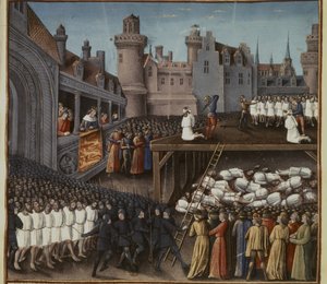 Kreuzzüge: Richard I. beobachtet die Enthauptung der muslimischen Garnison von Akkon
