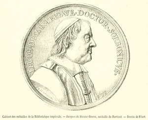 Münzkabinett der Kaiserlichen Bibliothek, Jacques de Sainte-Beuve, Medaille von Bertinet (Gravur) von French School