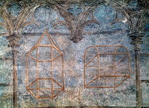 Käfige und architektonische Details aus dem Schlafzimmer des Papstes, 1334-62