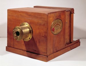 Kamera verwendet von Louis-Jacques Daguerre (1787-1851) (Holz & Metall)