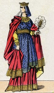Kapetingische Dynastie: Porträt von Anna von Kiew (Anna Jaroslawna) von French School