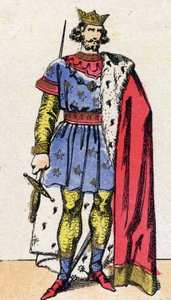 Kapetingische Dynastie: Porträt von Ludwig VIII. dem Löwen, König der Franken