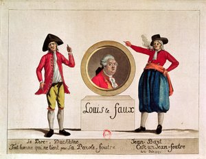 Karikatur von Ludwig XVI., Louis le Faux, aus 