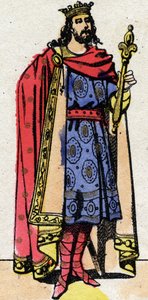 Karolingische Dynastie: Porträt von Karl III. dem Einfältigen, König der Franken