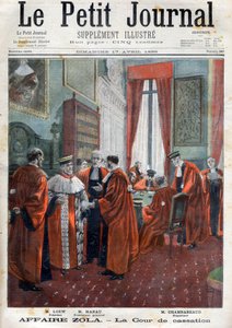 Dreyfus-Affäre - Der Gerichtshof während des Falls, Illustration aus 