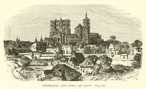 Kathedrale und Stadt von Laon
