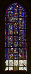 Kathedrale von Chartres, Buntglas: Leben des heiligen Apollinaris und Chor der Engel