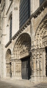Kathedrale von Chartres, Königliches Portal, Westfassade von French School
