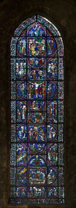 Kathedrale von Chartres, Buntglas: Typologie Passion von French School