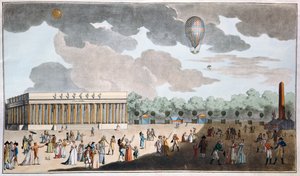 Feier des Bastille-Tages, 14. Juli auf den Champs Elysees, Paris im Jahr 1801