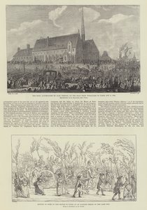 Hundertjahrfeier der Französischen Revolution (Gravur) von French School