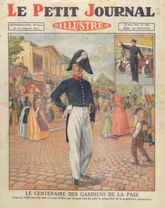 Hundertjahrfeier der Gardiens de la Paix, Titelillustration von Le Petit Journal, 24. März 1929 von French School