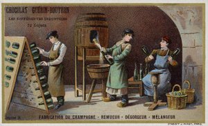 Champagnerherstellung von French School