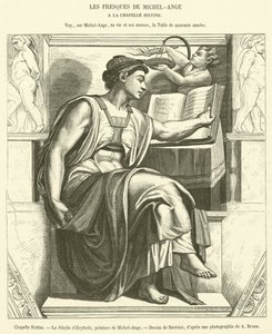 Sixtinische Kapelle, Die Sibylle von Erythräa (Stich) von French School