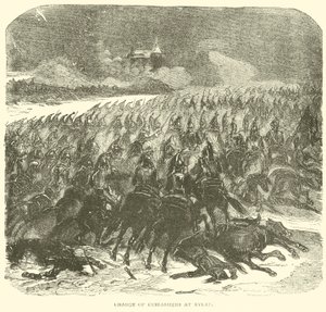 Angriff der Kürassiere bei Eylau (Gravur) von French School