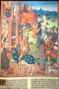 Karl der Große mit seinen Paladinen (Ritter seiner Gefolgschaft)