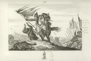 Karl Martell in der Schlacht von Tours, 732