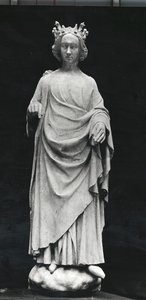 Karl VI., König von Frankreich, aus dem Palais de Justice in Poitiers, Original Ende des 14. Jahrhunderts (Gipsabdruck)