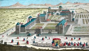 Schloss Vincennes bei Paris - im 18. Jahrhundert von French School