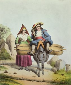Käseverkäufer aus der Region Tarbes, ca. 1840 von French School