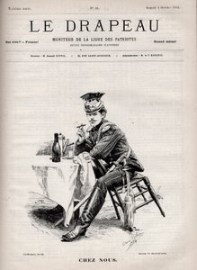 Chez Nus - Titelblatt von „Die Flagge - Monitor der Liga der Patrioten“ - 4. Oktober von French School