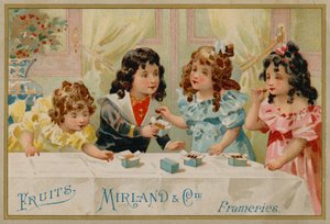 Kinder essen Süßigkeiten von French School