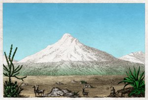 Chimborazo Vulkan (Stich, ca. 1840)