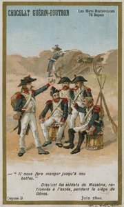 Chocolat Guerin-Boutron Sammelkarte, Historische Wörter Serie von French School