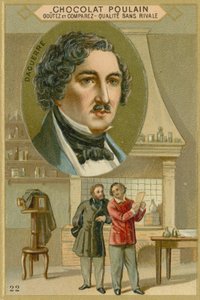 Chocolat Poulain Handelskarte, Louis Daguerre von French School