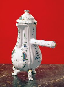 Schokoladenkanne, hergestellt von Levasque und Saladin, St. Omer