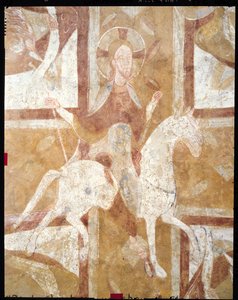 Christus auf einem weißen Pferd, von der Decke der Krypta