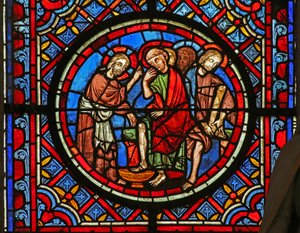 Christus wäscht seinen Jüngern die Füße von French School