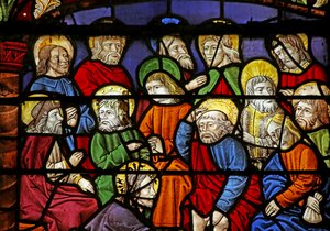 Christus wäscht seinen Jüngern die Füße
