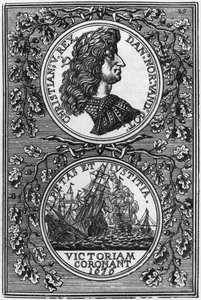 Christian V (1646-99), König von Dänemark und Norwegen, Illustration aus Description de l